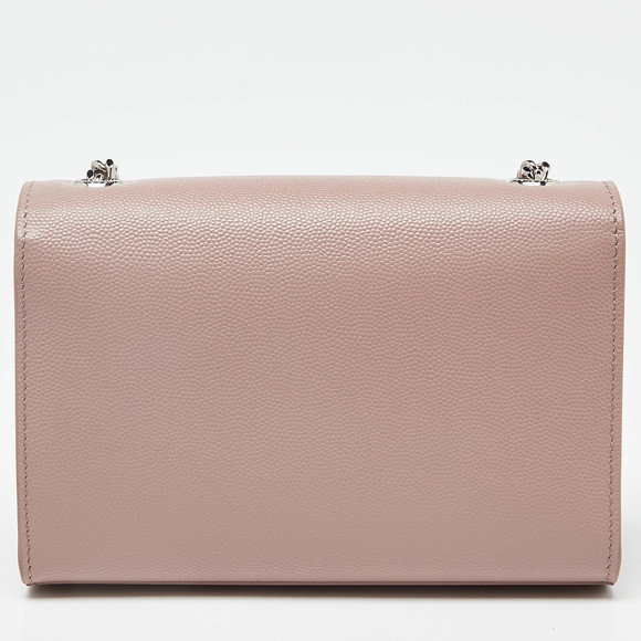 Saint Laurent Pink Leather Small Monogram Kate Wallet on Chain - Picture 4 of 8